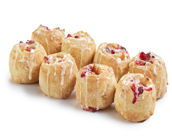 Скроллы с яблоком и брусникой 