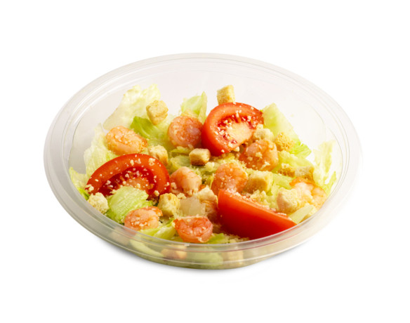 Салат "Цезарь с креветками"