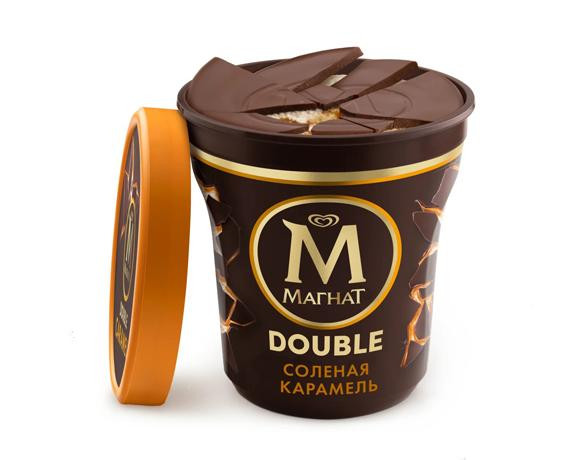 Мороженое Магнат DOUBLE Соленая карамель Пинта
